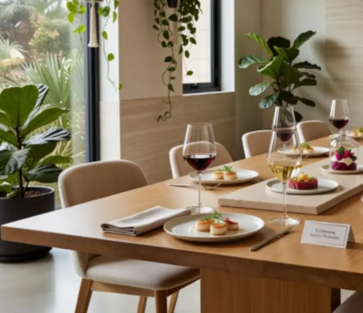 Chef's table experience at VelvetDealerLounge with curated tasting menu and wine pairings