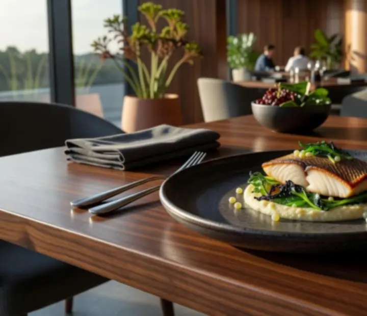Signature Australian fine dining dishes plated at VelvetDealerLounge